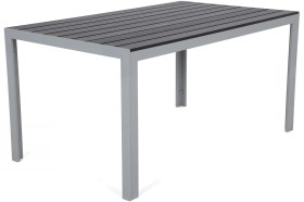 Stół Ogrodowy Luxury Czarno-Srebrny 150cm