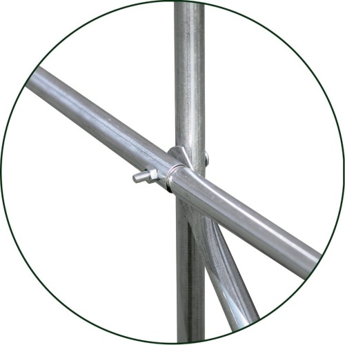 Konstrukcja tunelu składa się z rur stalowych o średnicy 19mm, obustronnie ocynkowanych, łączonych za pomocą śrub.  Tunele posiadają dodatkową poprzeczkę górną (w przypadku modelu 3x6x2m dwie dodatkowe poprzeczki), dzięki czemu są jeszcze mocniejsze.