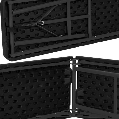 Dodatkowe wzmocnienia oraz zabezpieczenie przed niekontrolowanym złożeniem ławki. Nogi wyposażone w gumowe nakładki.