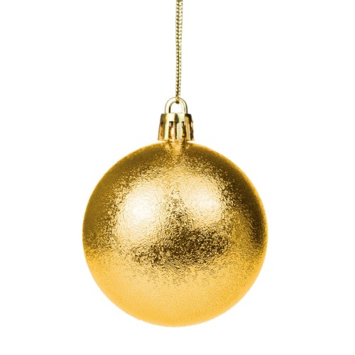 Bombka złota z imitacją brokatu