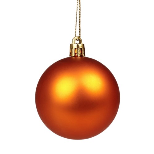 Bombka pomarańczowa matowa