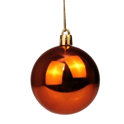 Bombka pomarańczowa lustrzana