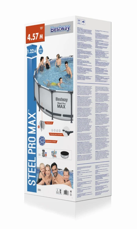 Pudełko na basen stelażowy PRO MAX 457x122cm