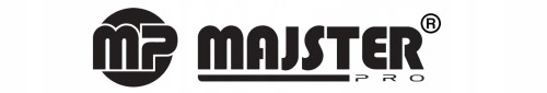 Czarne logo MAJSTER PRO na białym tle.