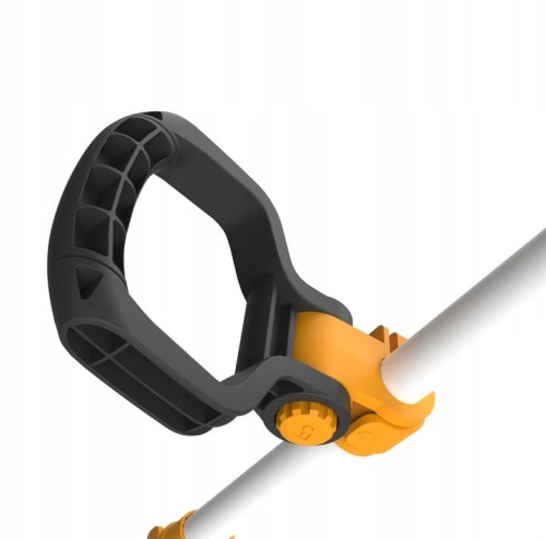 Rękojeść : Czarny uchwyt do wygodniejszego prowadzenia podkaszarki.