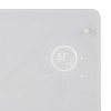 Grzejnik elektryczny konwektorowy szklany biały