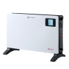 Grzejnik elektryczny konwektorowy 2000W termostat, z wentylatorem, WiFi, TURBO, pilot, biały