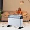 Nowoczesne wnętrze z eleganckim, grzejnikiem elektrycznym, który idealnie komponuje się z wystrojem salonu - ujęcie nr 1
