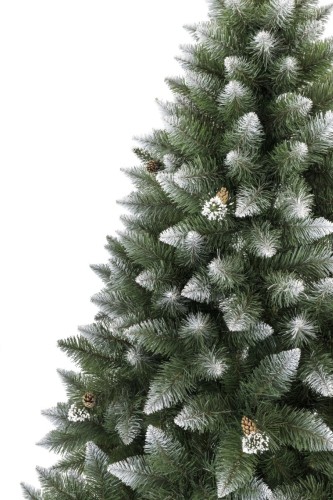 Choinka Sosna Diamentowa Z Naturalną Szyszką, Szklona Gałązka 180cm