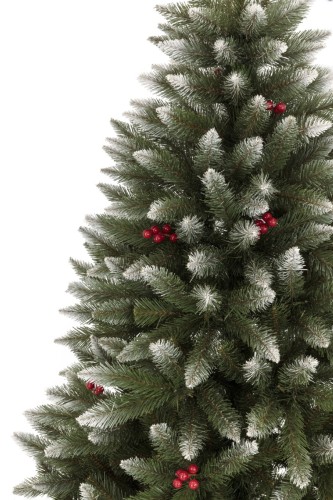 Choinka Świerk Bielony Z Czerwoną Jarzębiną 150cm