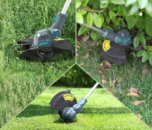 Głowica tnąca z żyłką, na tle trawnika, ujęcie nr 1