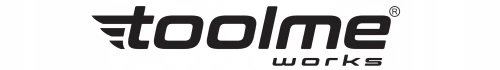 Czarne logo TOOLME na białym tle.