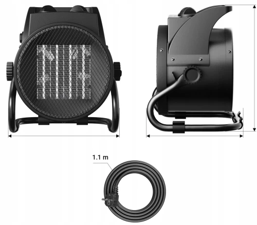 Nagrzewnica elektryczny Toolme TM187
