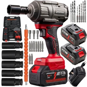 Klucz Udarowy Akumulatorowy Bezszczotkowy Zestaw Bartimex BT-CW-20M
