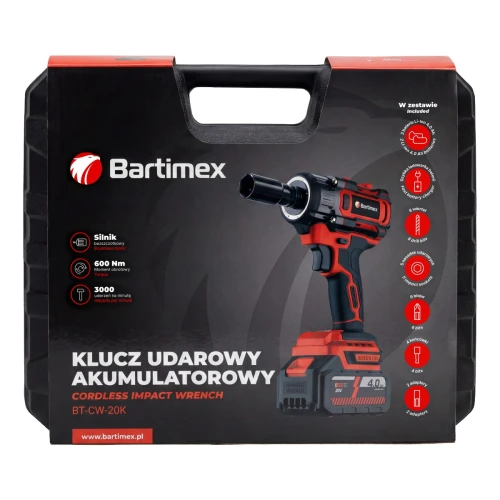 Akumulatorowy klucz udarowy BT-CW-20K