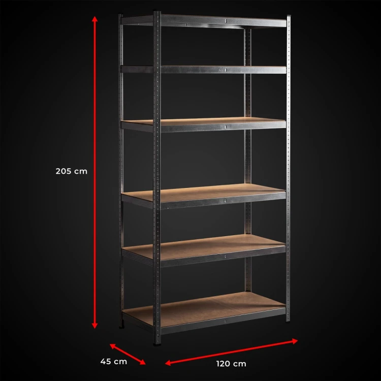 Metalowy Regał Magazynowy 3w1 Bartimex 205 x 120 x 45cm