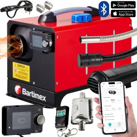 Nagrzewnica Olejowa SMART 8kW Ogrzewanie Postojowe Webasto Bluetooth API Dmuchawa BARTIMEX TSD-2 SMART