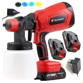 Pistolet Do Malowania Akumulatorowy Agregat Malarski Lakierniczy 5 Dysz 700ml/min Bartimex BT-CPS-20A OUTLET