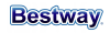 Niebieskie logo BESTWAY na białym tle.