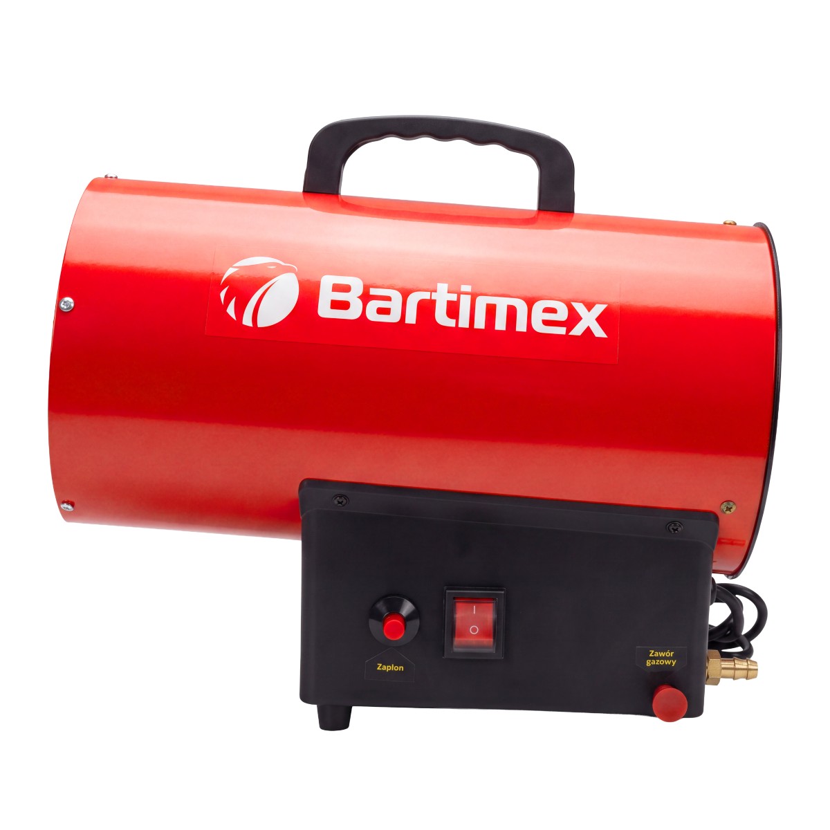 Nagrzewnica Bartimex GH-15M widziana z boku i od tyłu