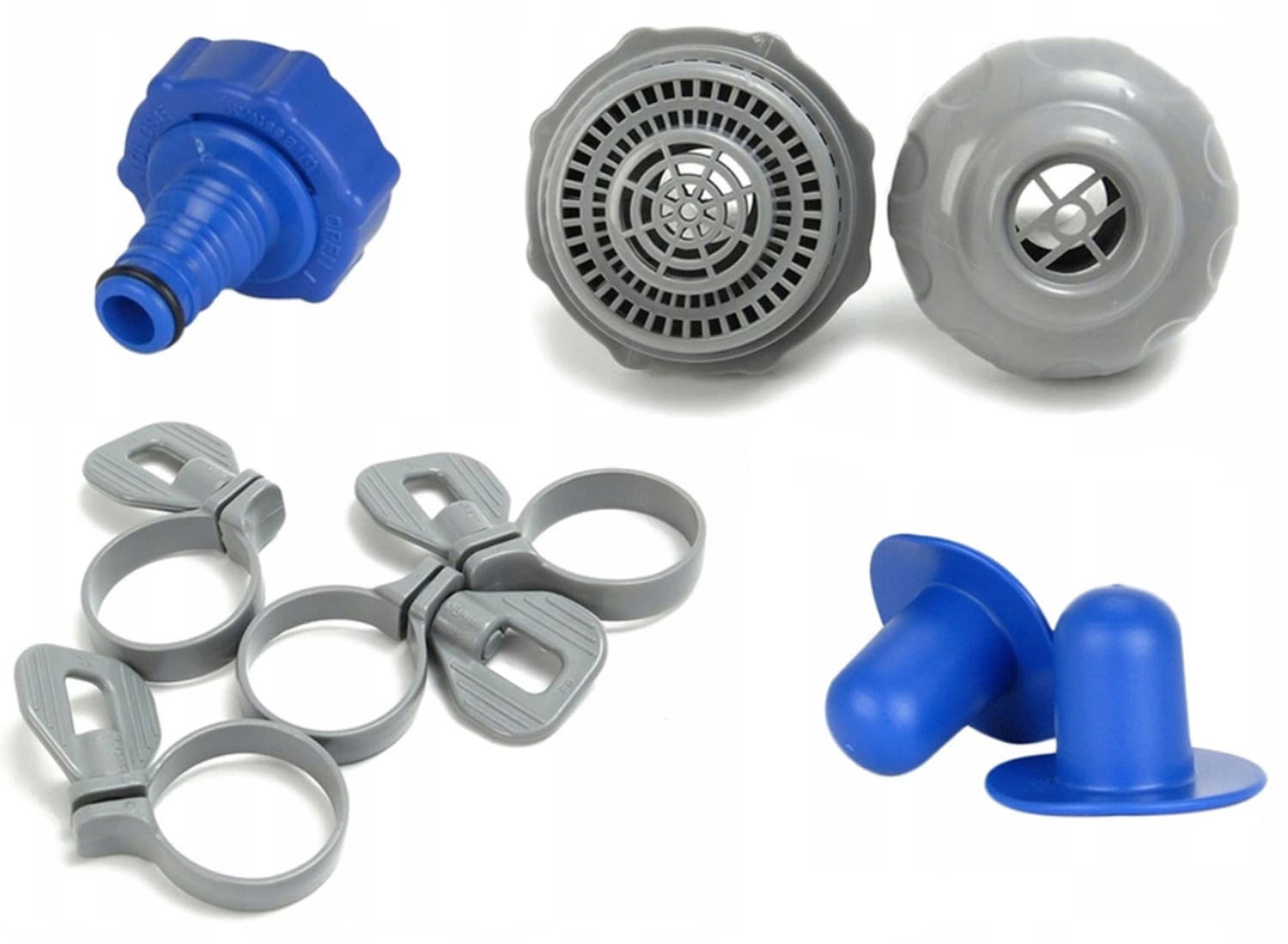 Akcesoria: sitka, zaciski, zaślepki, spust wody.