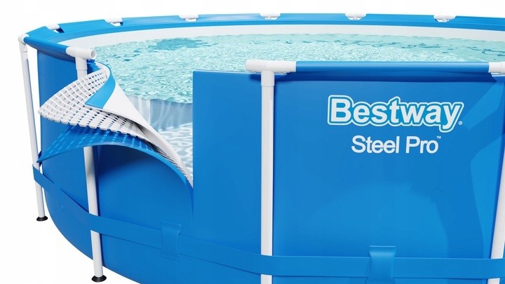 Niecka basenu wykonana z trójwarstwowego materiału PCV. 