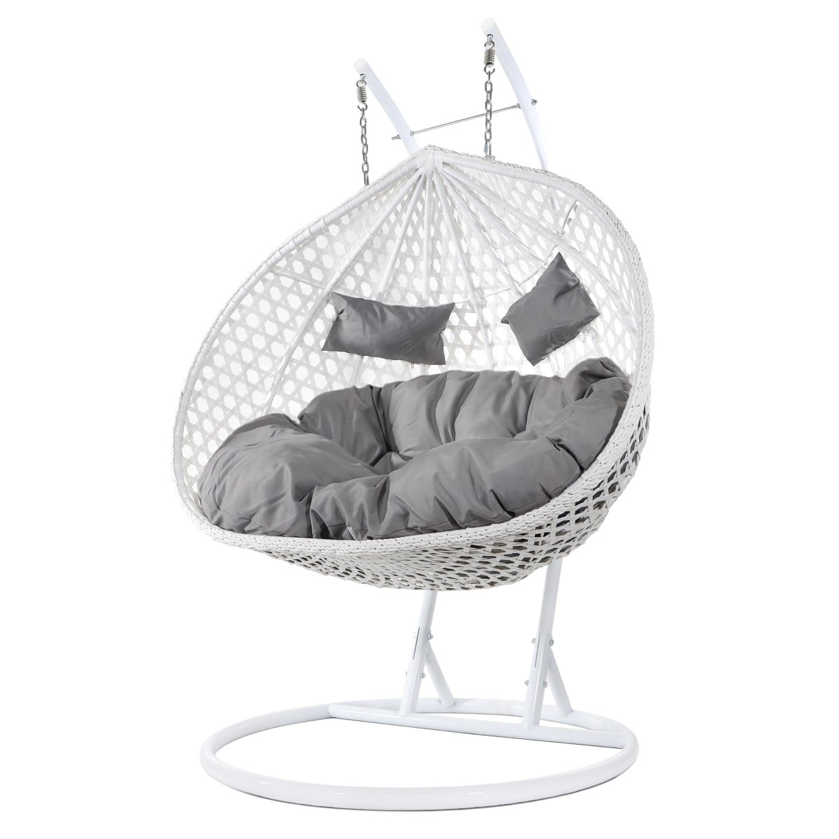 Wyposażony w dużą, miękką poduszkę wykonaną z poliestru, co zapewnia komfortowe użytkowanie. Poduszka ma ściąganą, nadającą się do prania poszewkę, co ułatwia utrzymanie czystości.