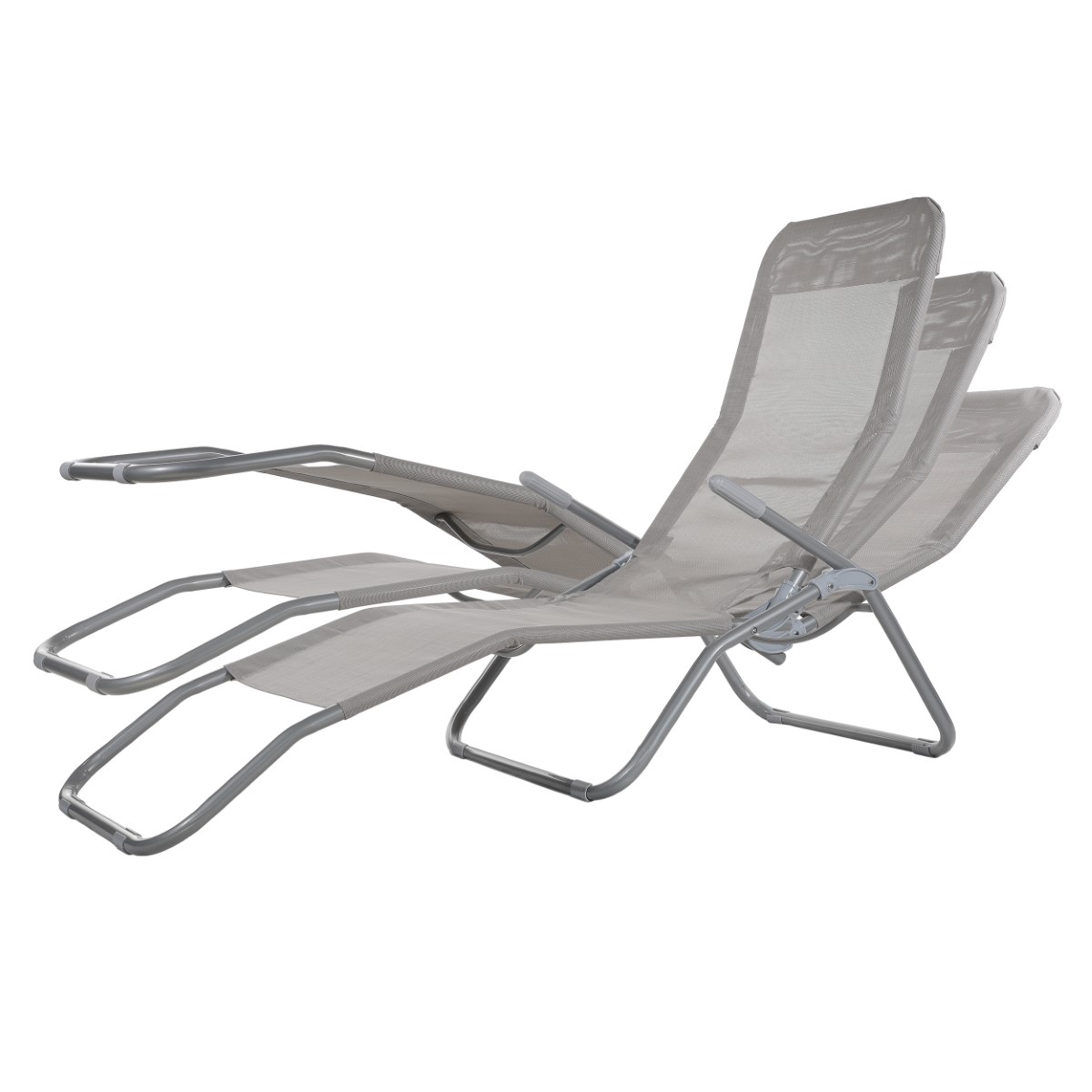 Różne pozycje ustawienia leżaka.