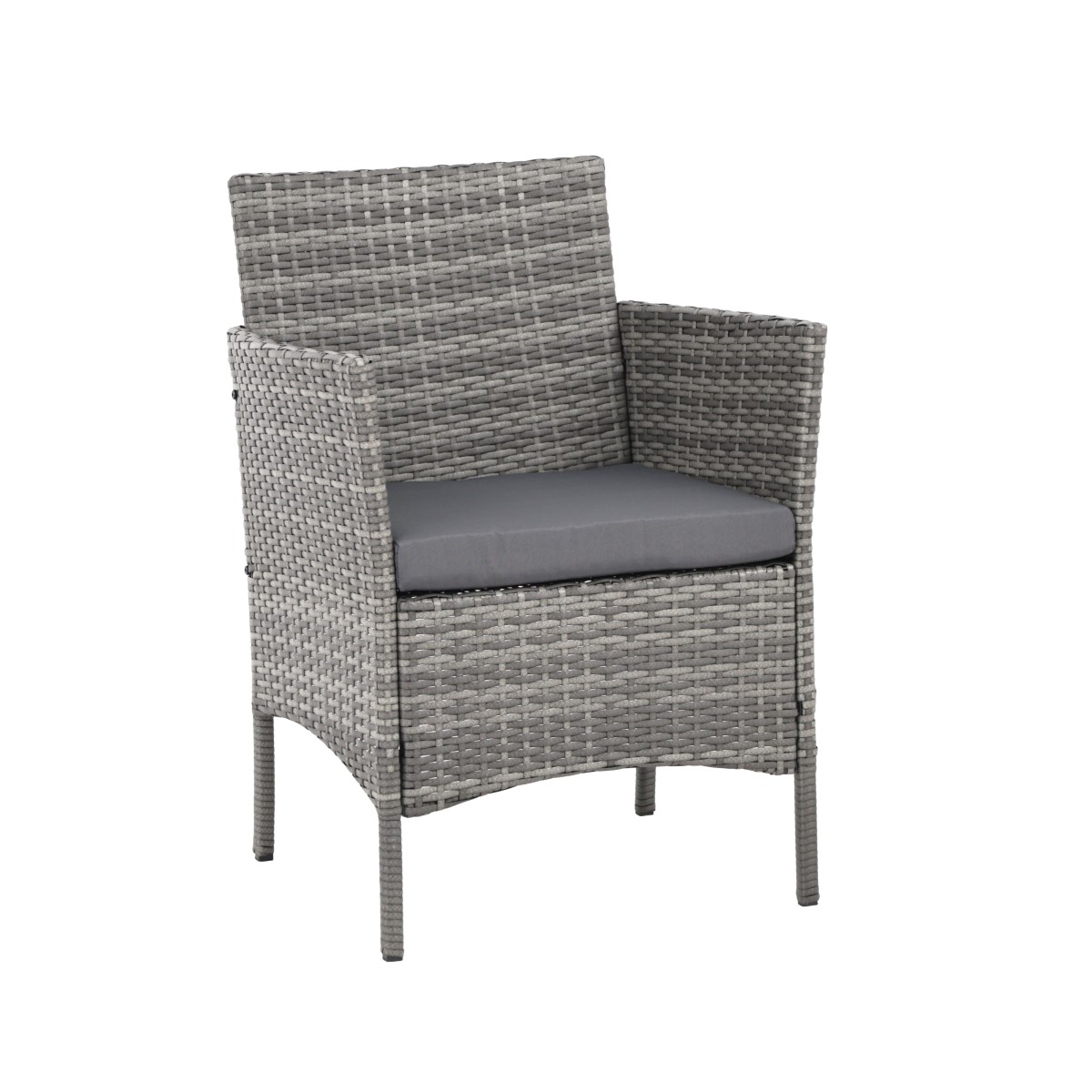 Szary fotel Madera na białym tle - ujęcie nr 1 