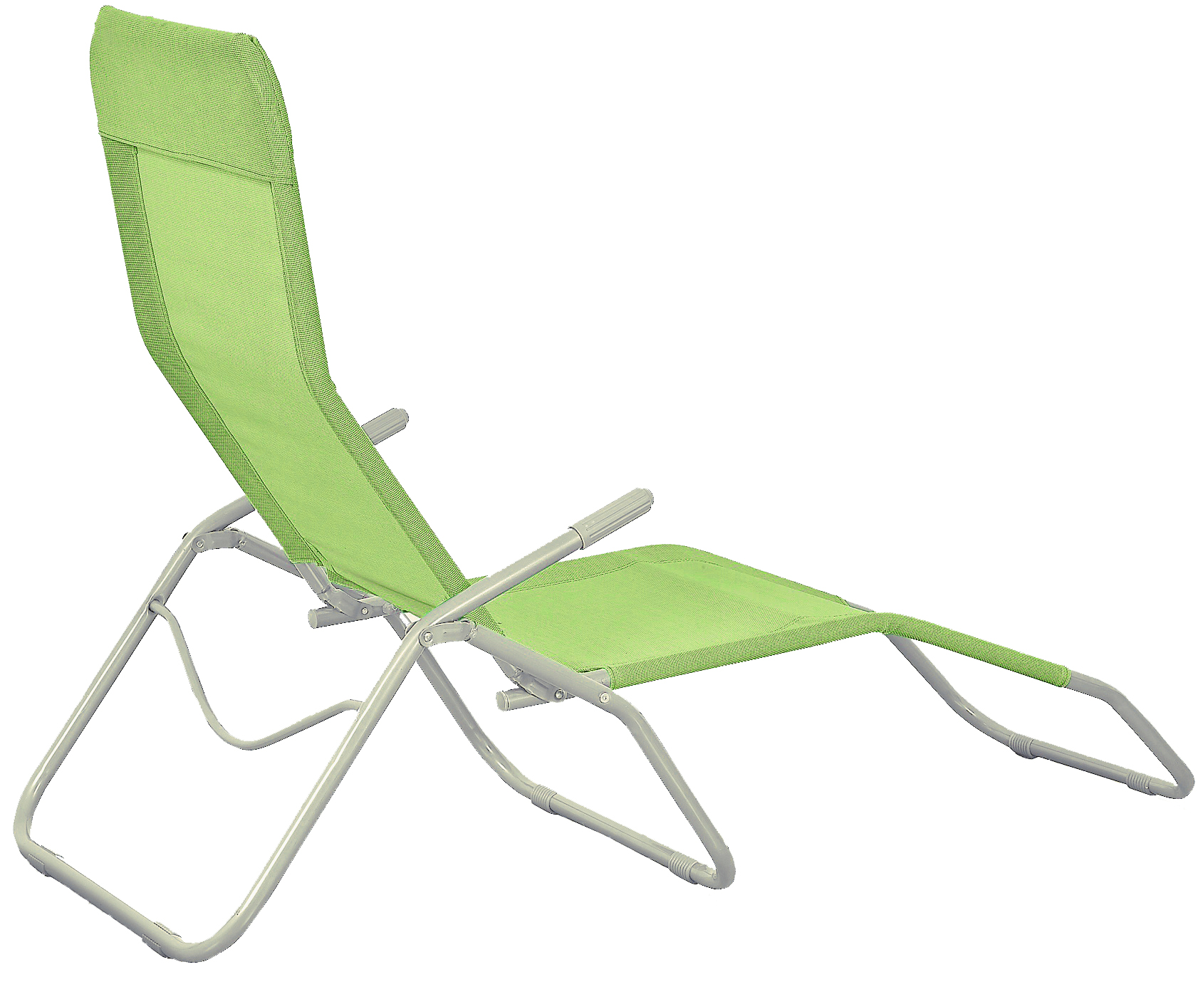 Leżak stalowy limonkowy 