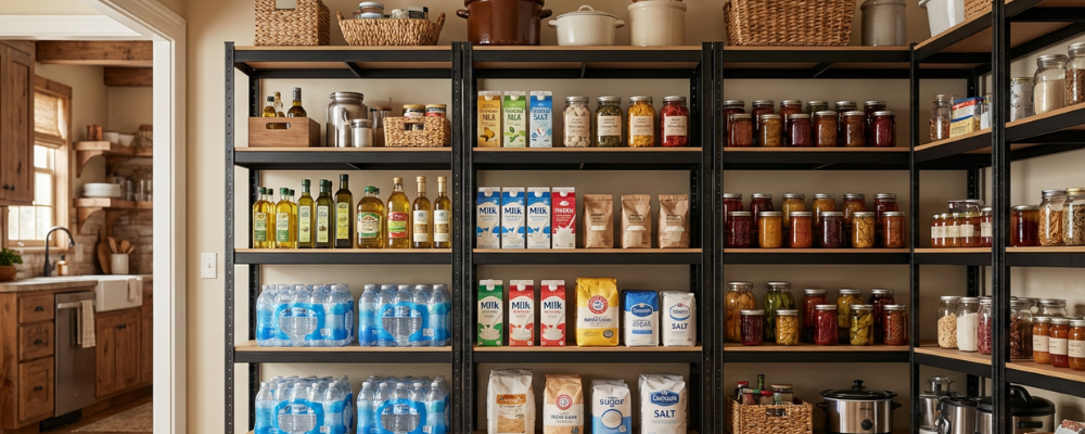 Regał do spiżarni: jak zaplanować przechowywanie produktów spożywczych?