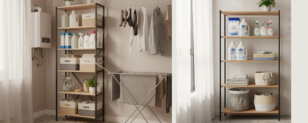 Regały metalowe w domu: propozycje nietypowych zastosowań