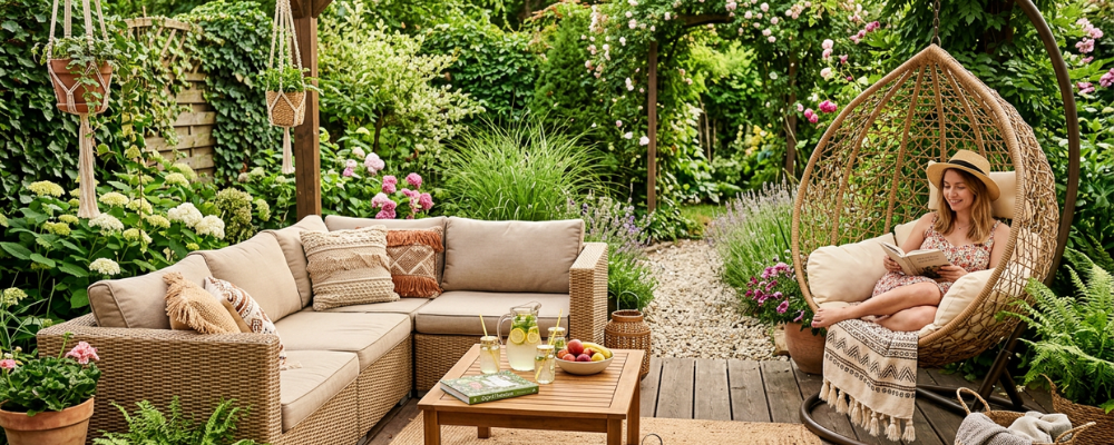 6 pomysłów na przytulną przestrzeń w ogrodzie
